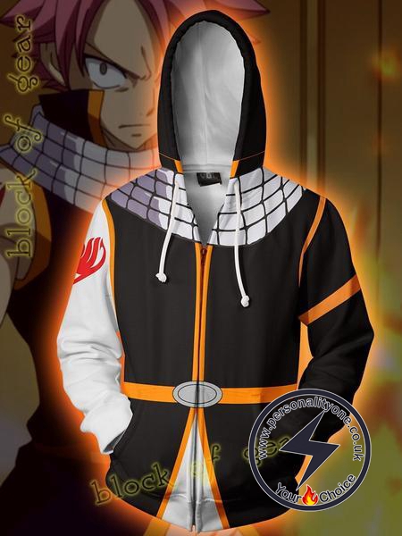 Natsu Armour - Fairytail Hoodies Jackets - Natsu Armour ZipUp